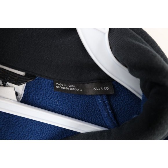 Spyder Mens XL Color Block Heavyweight Bandit Half Zip Pullover Sweater Blue - Picture 7 of 11